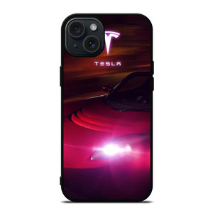 TESLA MOTORS RED CAR iPhone 15 Plus Case TESLA MOTORS RED CAR iPhone 15 Plus Case