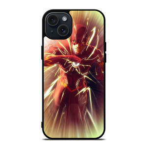 THE FLASH DC CARTOON ART iPhone 15 Plus Case THE FLASH DC CARTOON ART iPhone 15 Plus Case