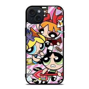 THE POWERPUFF GIRLS COLLAGE iPhone 15 Plus Case THE POWERPUFF GIRLS COLLAGE iPhone 15 Plus Case