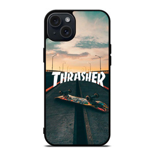 THRASHER LOGO SKATEBOARD MAGAZINE iPhone 15 Plus Case THRASHER LOGO SKATEBOARD MAGAZINE iPhone 15 Plus Case