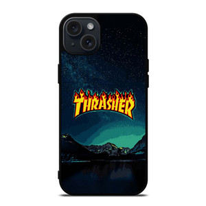 THRASHER SKATEBOARD MAGAZINE SKY NIGHT iPhone 15 Plus Case THRASHER SKATEBOARD MAGAZINE SKY NIGHT iPhone 15 Plus Case