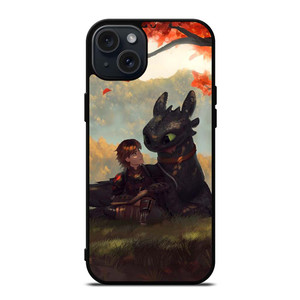 TOOTHLESS AND HICCUP ART iPhone 15 Plus Case