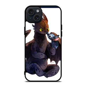TOOTHLESS AND STITCH CARTOON 2 iPhone 15 Plus Case