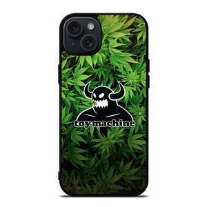 TOY MACHINE SKATEBOARD WEED iPhone 15 Plus Case TOY MACHINE SKATEBOARD WEED iPhone 15 Plus Case