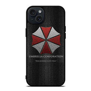 UMBRELLA CORPORATION CRACKED LOGO iPhone 15 Plus Case UMBRELLA CORPORATION CRACKED LOGO iPhone 15 Plus Case