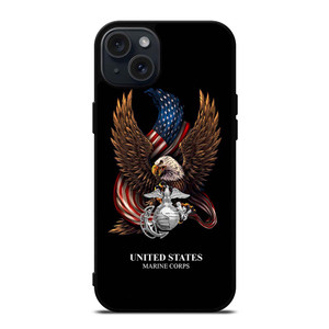 UNITED STATES MARINE CORPS USMC LOGO iPhone 15 Plus Case