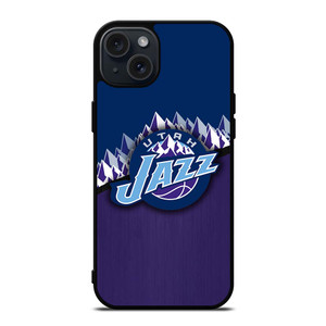 UTAH JAZZ BASKETBALL LOGO iPhone 15 Plus Case UTAH JAZZ BASKETBALL LOGO iPhone 15 Plus Case