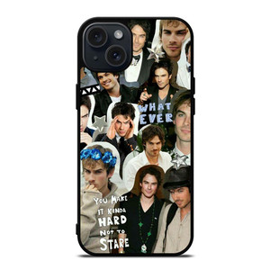 VAMPIRE DIARIES IAN SOMERHALDER COLLAGE iPhone 15 Plus Case VAMPIRE DIARIES IAN SOMERHALDER COLLAGE iPhone 15 Plus Case