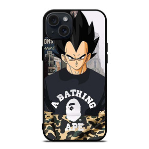 VEGETA CAMO BAPE SUPREME iPhone 15 Plus Case VEGETA CAMO BAPE SUPREME iPhone 15 Plus Case