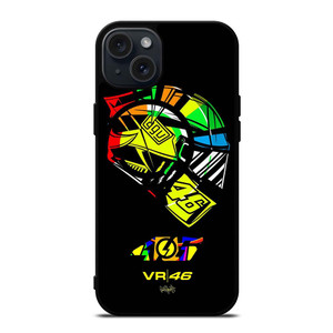 VR VALENTINO ROSSI 46 HELMET iPhone 15 Plus Case VR VALENTINO ROSSI 46 HELMET iPhone 15 Plus Case