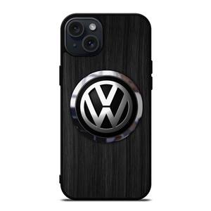VW VOLKSWAGEN WOODEN EMBLEM iPhone 15 Plus Case