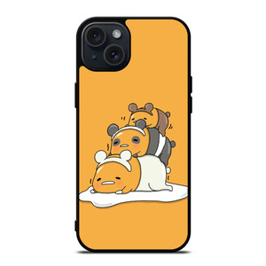 WE BARE BEARS X GUDETAMA iPhone 15 Plus Case