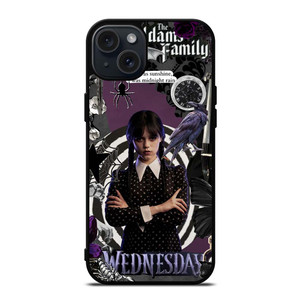 WEDNESDAY ADDAMS FAMILY SERIES iPhone 15 Plus Case WEDNESDAY ADDAMS FAMILY SERIES iPhone 15 Plus Case