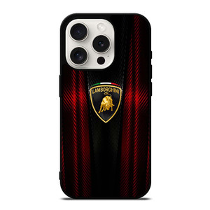 LAMBORGHINI RED CARBON iPhone 15 Pro Case