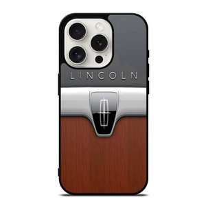 LINCOLN MOTOR WOODEN CHROME LOGO iPhone 15 Pro Case
