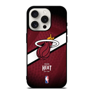 LOGO MIAMI HEAT NBA iPhone 15 Pro Case LOGO MIAMI HEAT NBA iPhone 15 Pro Case