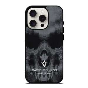 MARCELO BURLON SKULL LOGO iPhone 15 Pro Case MARCELO BURLON SKULL LOGO iPhone 15 Pro Case
