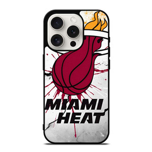 MIAMI HEAT CRACKED LOGO iPhone 15 Pro Case MIAMI HEAT CRACKED LOGO iPhone 15 Pro Case