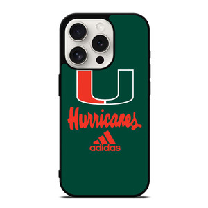 MIAMI HURRICANES GREEN LOGO iPhone 15 Pro Case MIAMI HURRICANES GREEN LOGO iPhone 15 Pro Case