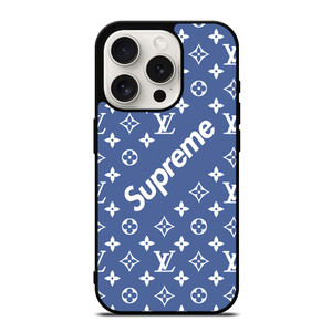 NEW SUPREME BLUE PATTERN iPhone 15 Pro Case NEW SUPREME BLUE PATTERN iPhone 15 Pro Case