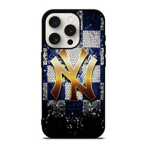 NEW YORK YANKEES GLASS ART iPhone 15 Pro Case NEW YORK YANKEES GLASS ART iPhone 15 Pro Case