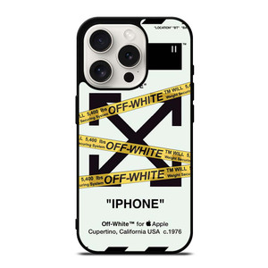 OFF WHITE YELLOW STRIPES iPhone 15 Pro Case