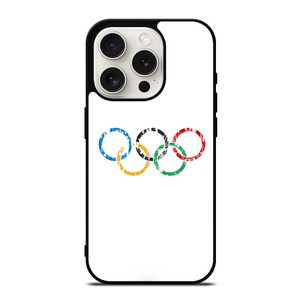 OLYMPIC RINGS LOGO BRUSHED iPhone 15 Pro Case OLYMPIC RINGS LOGO BRUSHED iPhone 15 Pro Case