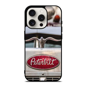 PETERBILT TRUCK METAL EMBLEM iPhone 15 Pro Case PETERBILT TRUCK METAL EMBLEM iPhone 15 Pro Case