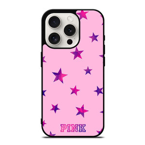 PINK VICTORIA SECRET STARS iPhone 15 Pro Case PINK VICTORIA SECRET STARS iPhone 15 Pro Case