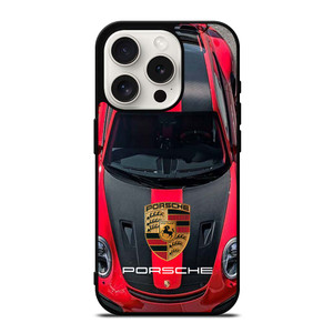 PORSCHE RED CAR LOGO iPhone 15 Pro Case