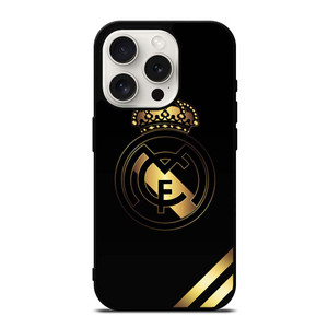 REAL MADRID FC NEW GOLD LOGO iPhone 15 Pro Case REAL MADRID FC NEW GOLD LOGO iPhone 15 Pro Case