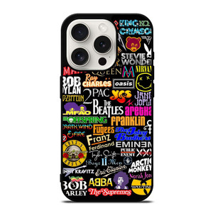 ROCK BAND COLLAGE iPhone 15 Pro Case ROCK BAND COLLAGE iPhone 15 Pro Case