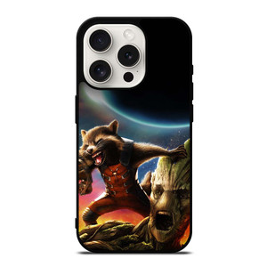 ROCKET RACCOON GROOT AVENGER iPhone 15 Pro Case