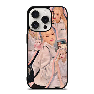 ROSE BLACKPINK CUTE COLLAGE iPhone 15 Pro Case ROSE BLACKPINK CUTE COLLAGE iPhone 15 Pro Case