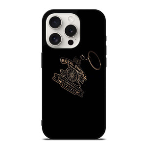 ROYAL ENFIELD KEY CHAN BLACK LOGO iPhone 15 Pro Case ROYAL ENFIELD KEY CHAN BLACK LOGO iPhone 15 Pro Case