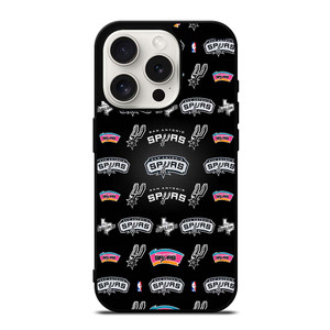 SAN ANTONIO SPURS COLLAGE iPhone 15 Pro Case SAN ANTONIO SPURS COLLAGE iPhone 15 Pro Case
