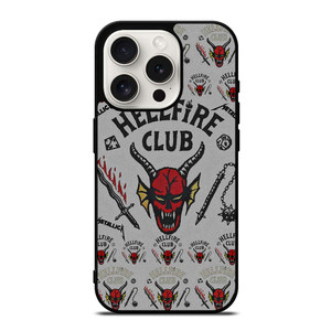STRANGER THINGS HELLFIRE MASK iPhone 15 Pro Case STRANGER THINGS HELLFIRE MASK iPhone 15 Pro Case