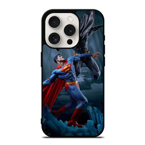 SUPERMAN VS BATMAN SUPERHERO DC iPhone 15 Pro Case SUPERMAN VS BATMAN SUPERHERO DC iPhone 15 Pro Case
