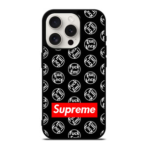 SUPREME FUCK EM iPhone 15 Pro Case SUPREME FUCK EM iPhone 15 Pro Case