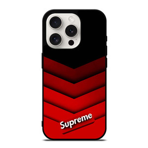 SUPREME RED PATTERN iPhone 15 Pro Case SUPREME RED PATTERN iPhone 15 Pro Case