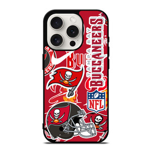 TAMPA BAY BUCCANEERS NFL STICKER BOMB iPhone 15 Pro Case