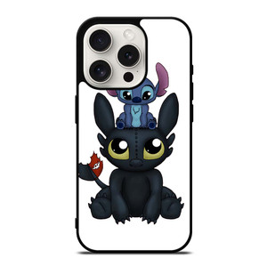 TOOTHLESS AND STITCH CARTOON iPhone 15 Pro Case