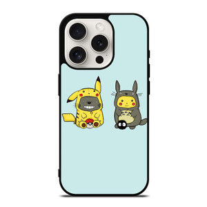 TOTORO X PIKACHU CARTOON iPhone 15 Pro Case TOTORO X PIKACHU CARTOON iPhone 15 Pro Case