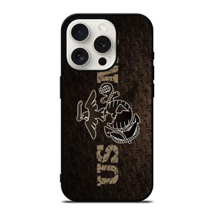 UNITED STATED MARINE CORPS METAL LOGO iPhone 15 Pro Case UNITED STATED MARINE CORPS METAL LOGO iPhone 15 Pro Case