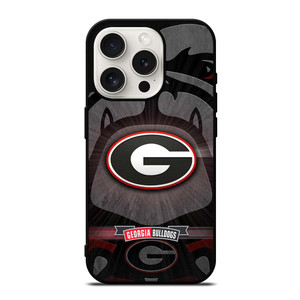 UNIVERSITY OF GEORGIA BULLDOGS UGA BLACK iPhone 15 Pro Case UNIVERSITY OF GEORGIA BULLDOGS UGA BLACK iPhone 15 Pro Case