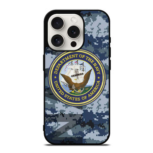 US NAVY CAMO LOGO iPhone 15 Pro Case US NAVY CAMO LOGO iPhone 15 Pro Case