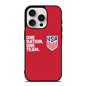USA SOCCER ONE NATION ONE TEAM iPhone 15 Pro Case USA SOCCER ONE NATION ONE TEAM iPhone 15 Pro Case