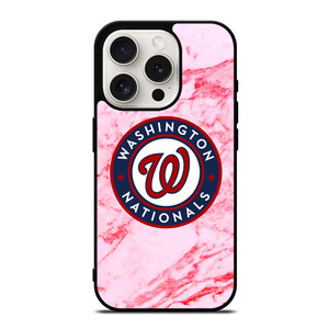 WASHINGTON NATIONALS PINK MARBLE iPhone 15 Pro Case WASHINGTON NATIONALS PINK MARBLE iPhone 15 Pro Case