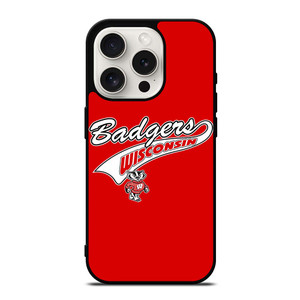 WISCONSIN BADGERS FOOTBALL SYMBOL iPhone 15 Pro Case WISCONSIN BADGERS FOOTBALL SYMBOL iPhone 15 Pro Case