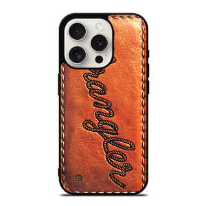WRANGLER JEANS LOGO LEATHER iPhone 15 Pro Case WRANGLER JEANS LOGO LEATHER iPhone 15 Pro Case